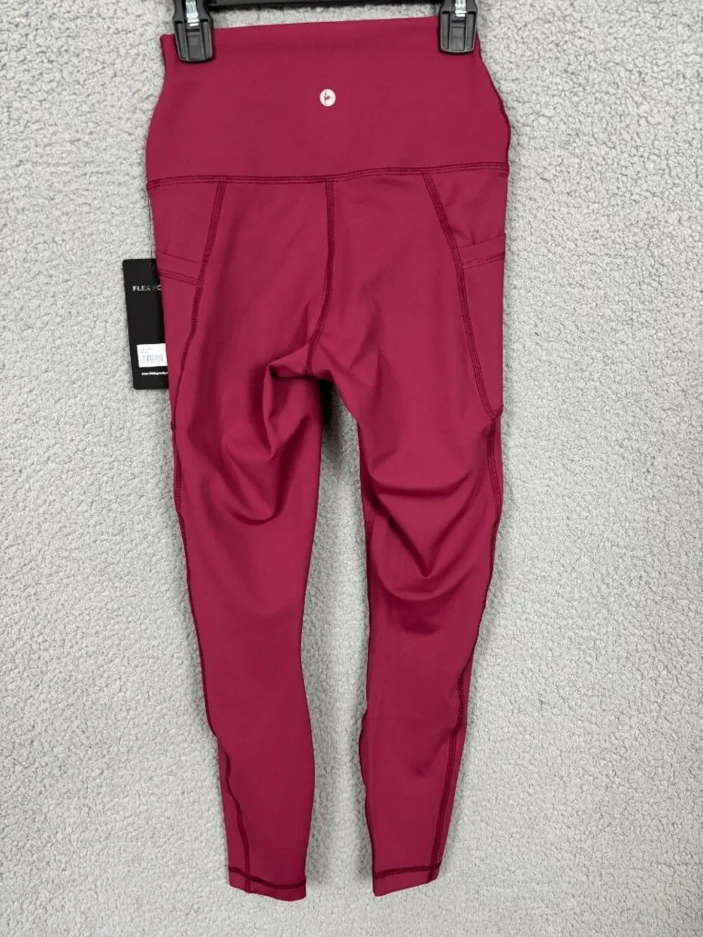 90 Degree by Reflex High Waist Power Flex Tummy Control Leggings Rouge XS NWTs